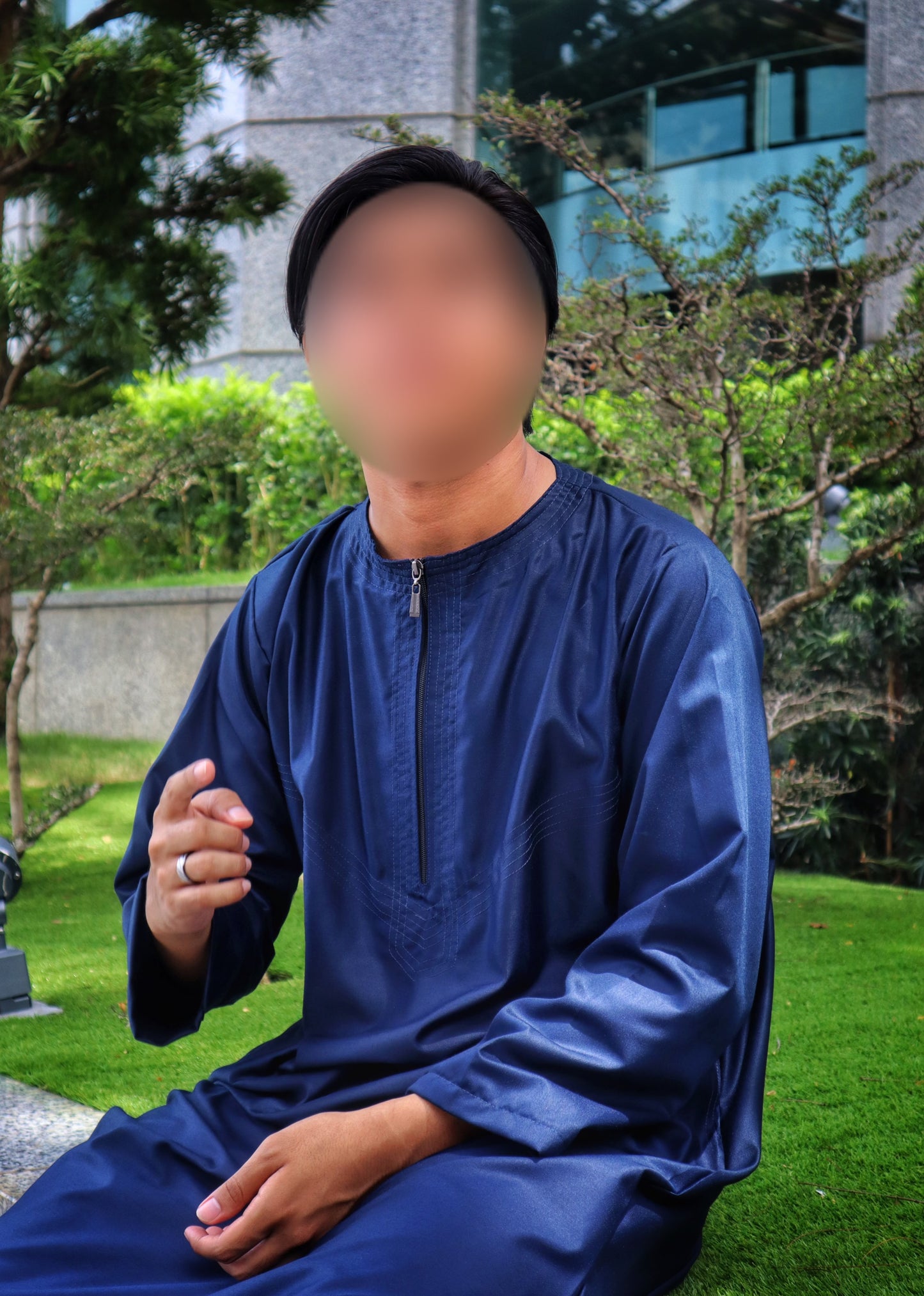 Sapphire Al-Layl Zip Thobe